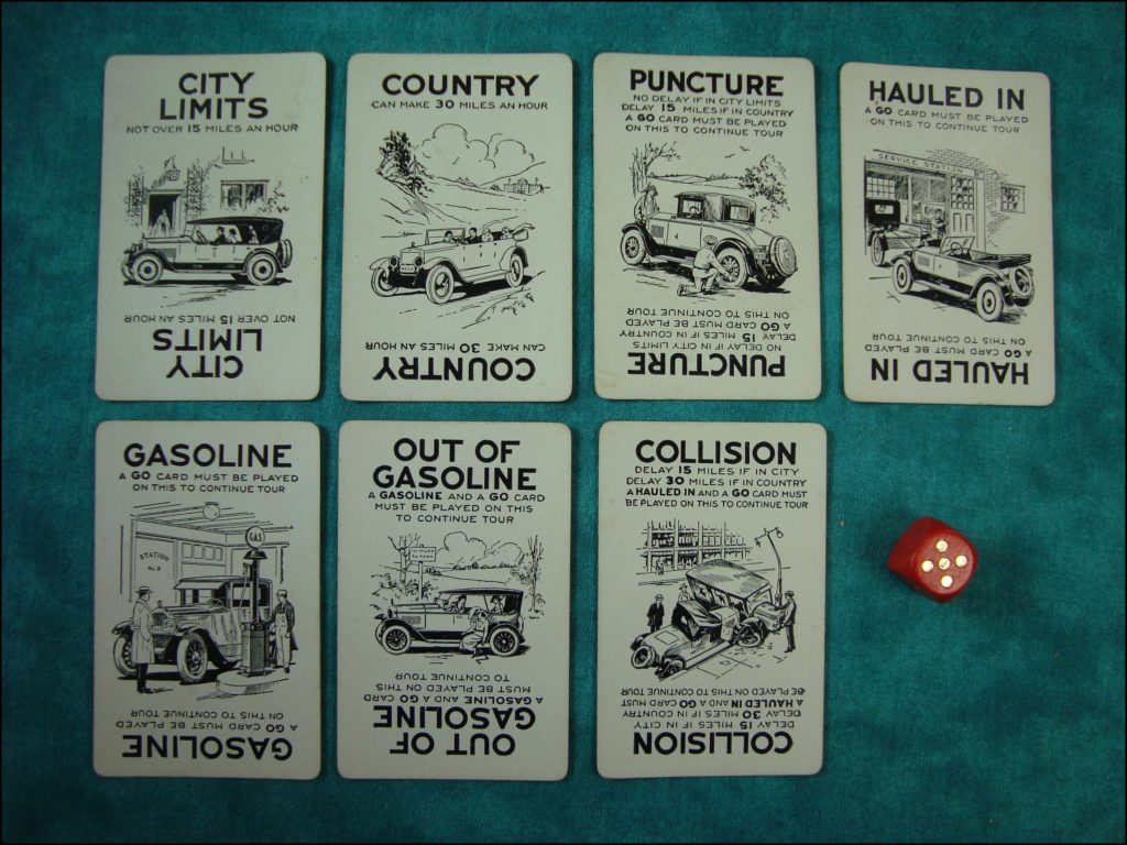  Parker brothers ; 1926 ; Touring ; vintage car-themed board game ; ancien jeu de société automobile ; Antikes Brettspiel Thema Automobil Autospiel ; 