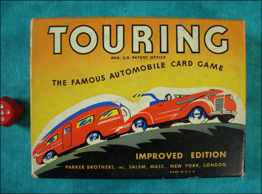  Parker brothers ; 1937 ; Touring ; vintage car-themed board game ; ancien jeu de société automobile ; Antikes Brettspiel Thema Automobil Autospiel ; 