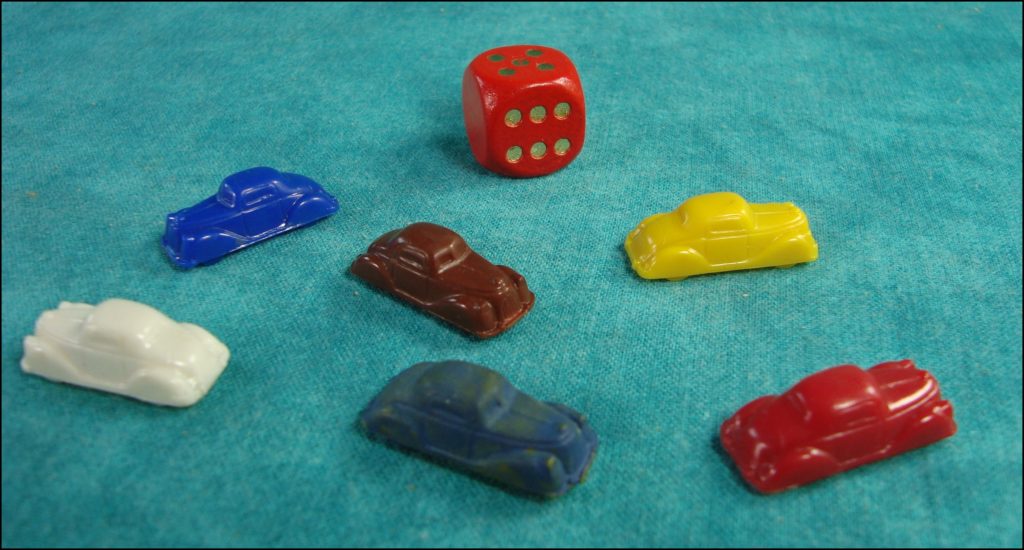  1945/50 - Autofahrt für alle ; Karl Zinke ; vintage car-themed board game ; ancien jeu de société automobile ; Antikes Brettspiel Thema Automobil Autospiel ; 