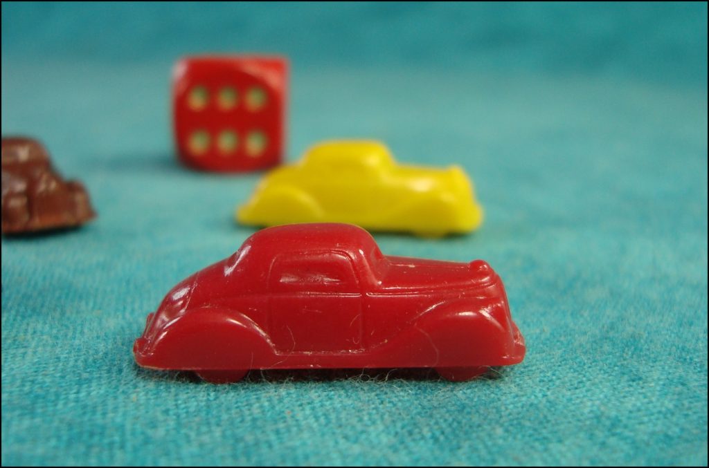  1945/50 - Autofahrt für alle ; Karl Zinke ; vintage car-themed board game ; ancien jeu de société automobile ; Antikes Brettspiel Thema Automobil Autospiel ; 