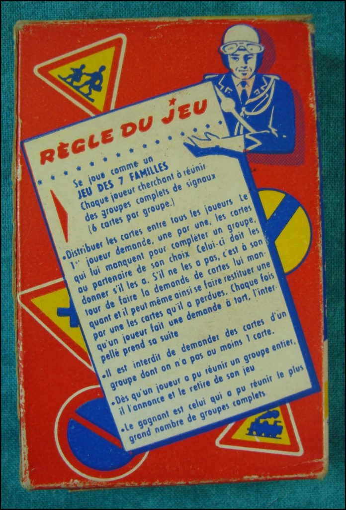1955/60 - Jeu des Signaux Routiers ; éd. Laetitia, Bordeaux ; Citroën DS ; vintage car-themed board game ; ancien jeu de société automobile ; Antikes Brettspiel Thema Automobil Autospiel ; 