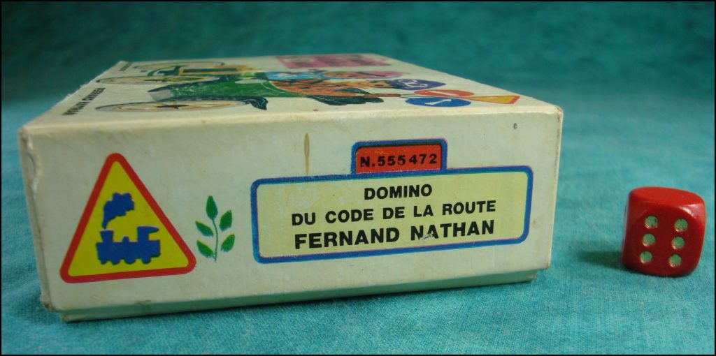 1960/65 - Domino du Code de la Route ; Nathan ; vintage car-themed board game ; ancien jeu de société automobile ; Antikes Brettspiel Thema Automobil Autospiel ; 