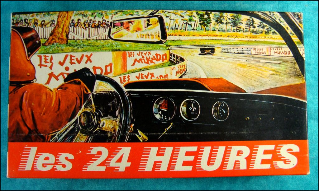 1961 - Les 24 Heures ; Mikado ; vintage car-themed board game ; ancien jeu de société automobile ; Antikes Brettspiel Thema Automobil Autospiel ; 