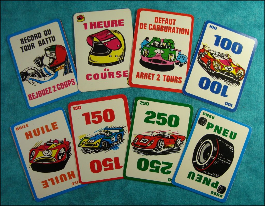 1961 - Les 24 Heures ; Mikado ; vintage car-themed board game ; ancien jeu de société automobile ; Antikes Brettspiel Thema Automobil Autospiel ; 