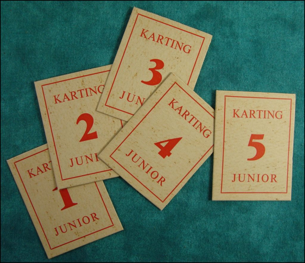 1962 - Karting Junior ; Championnat du monde ; La Tour Saint Denis ; kart karting Cofalu ; vintage car-themed board game ; ancien jeu de société automobile ; Antikes Brettspiel Thema Automobil Autospiel ; 