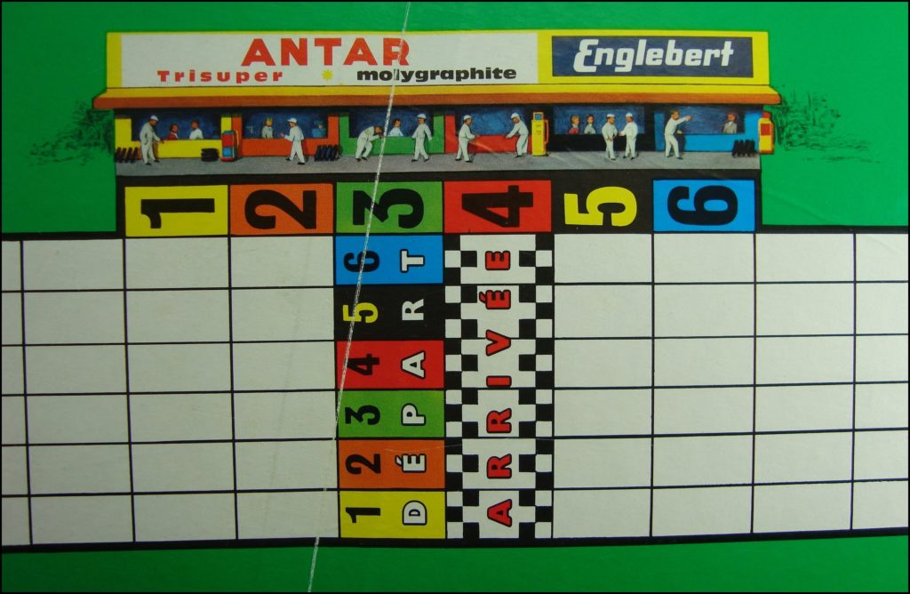 1961 - Formule 1 ; Miro Company ; Antar ; Englebert ; vintage car-themed board game ; ancien jeu de société automobile ; Antikes Brettspiel Thema Automobil Autospiel ; 