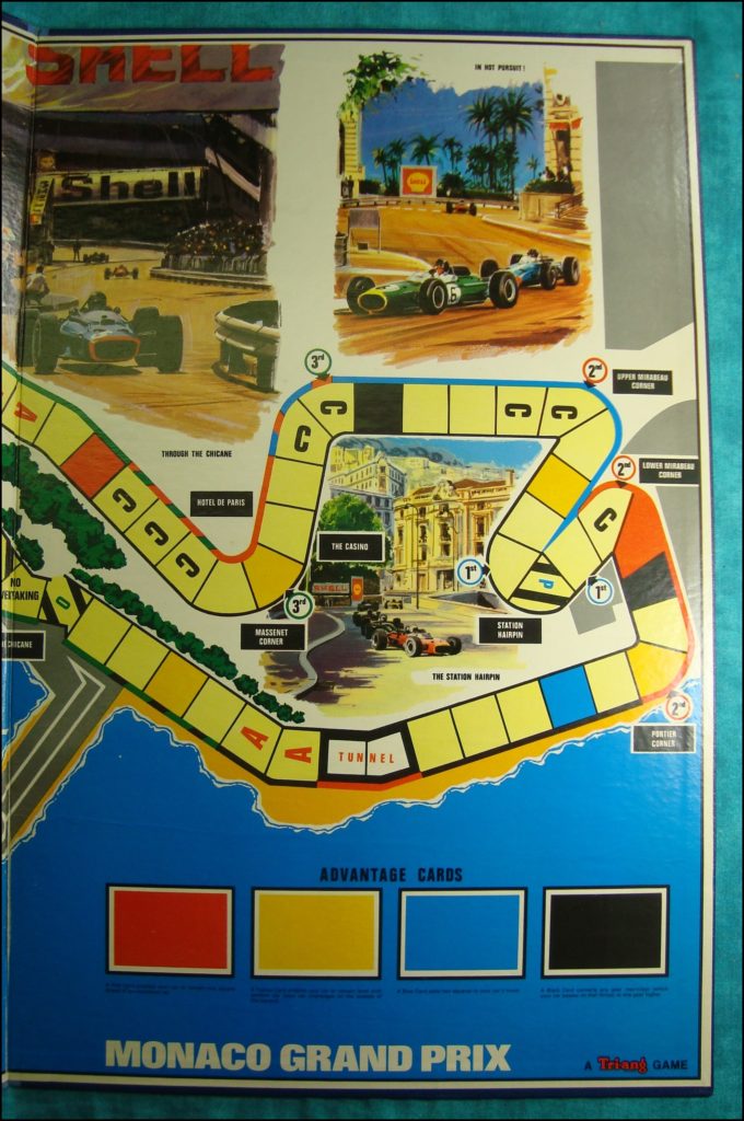 Brettspiel ; Board game ; Jeu de société ; 1968 ; Monaco Grand Prix ; Triang 