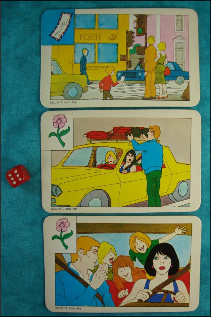 1975/80 ; Sécurité routière ; éd. Ministère de l'Education ; vintage car-themed board game ; ancien jeu de société automobile ; Antikes Brettspiel Thema Automobil Autospiel ;