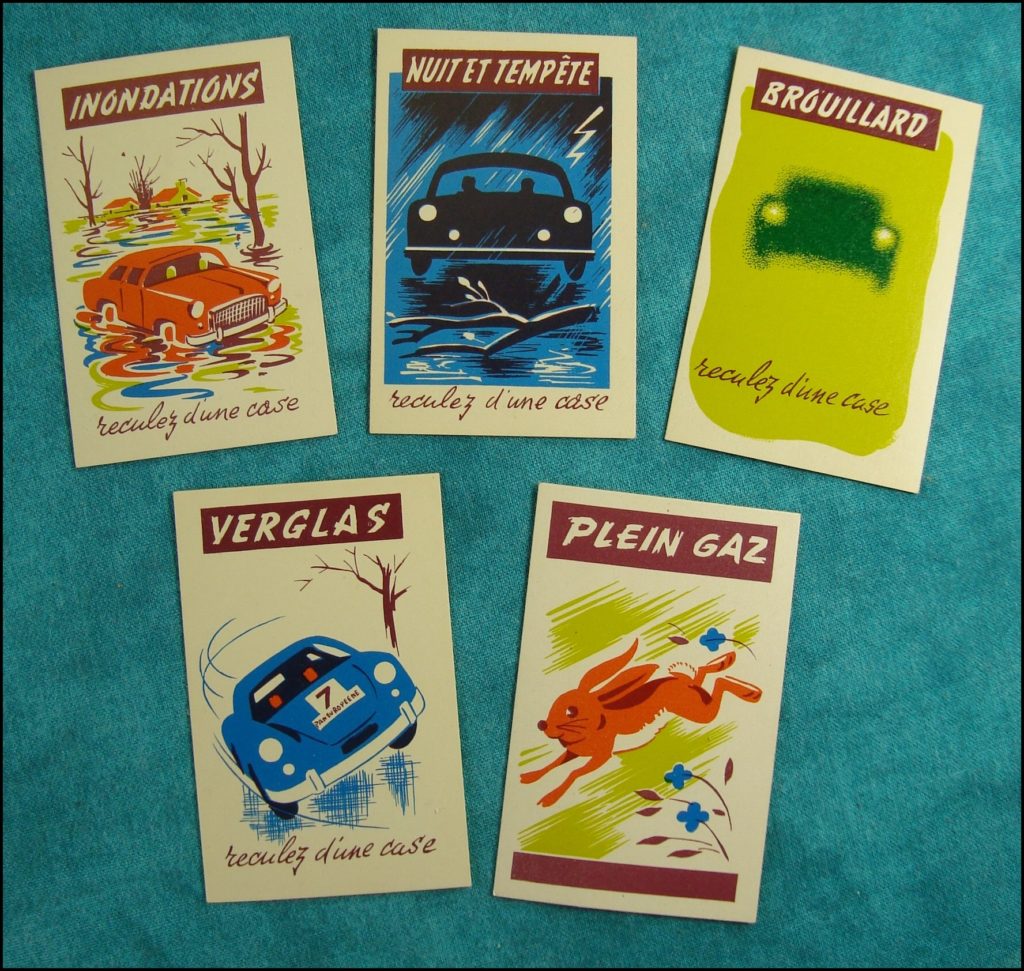 1955/60 - Paneuropéenne ; Dujardin ; la course la plus meurtrière ; vintage car-themed board game ; ancien jeu de société automobile ; Antikes Brettspiel Thema Automobil Autospiel ; 