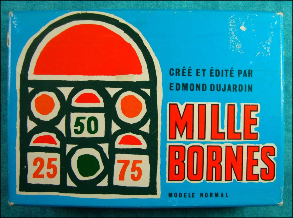 1960/65 - 1000 bornes ; Dujardin ; vintage car-themed board game ; ancien jeu de société automobile ; Antikes Brettspiel Thema Automobil Autospiel ; 