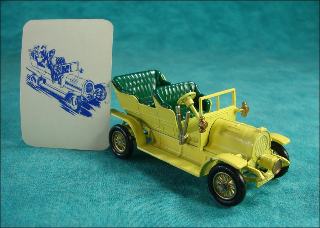 Brettspiel ; Board game ; Jeu de société ; 1965-1970 ; London to Brighton ; Veteran car game ; Fernel ; Matchbox ; Model of Yesteryear ; 1/43 ; Rolls Royce Silver Ghost 1907 ; Spyker 1904 ; R.A.C. ; Royal Automobile Club