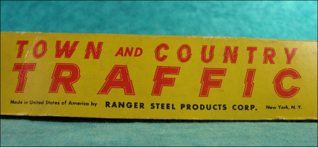  1945 1950 ; Town and Country Traffic ; Ranger Steel Product ; vintage car-themed board game ; ancien jeu de société automobile ; Antikes Brettspiel Thema Automobil Autospiel ; 