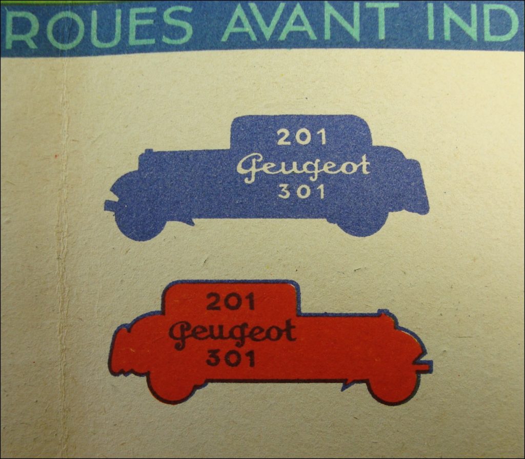  1932 ; Peugeot Promo ; Louis Gougeon ; Peugeot 201 ; Peugeot 301 ; vintage car-themed board game ; ancien jeu de société automobile ; Antikes Brettspiel Thema Automobil Autospiel ; 