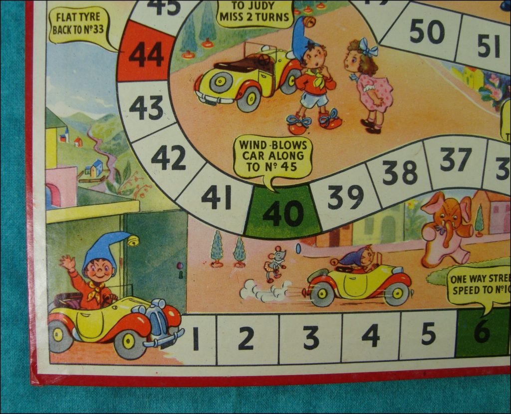 Brettspiel ; Board game ; Jeu de société ; 1953 ; Little Noddy Car Game ; Enid Blyton ; BeStime ;