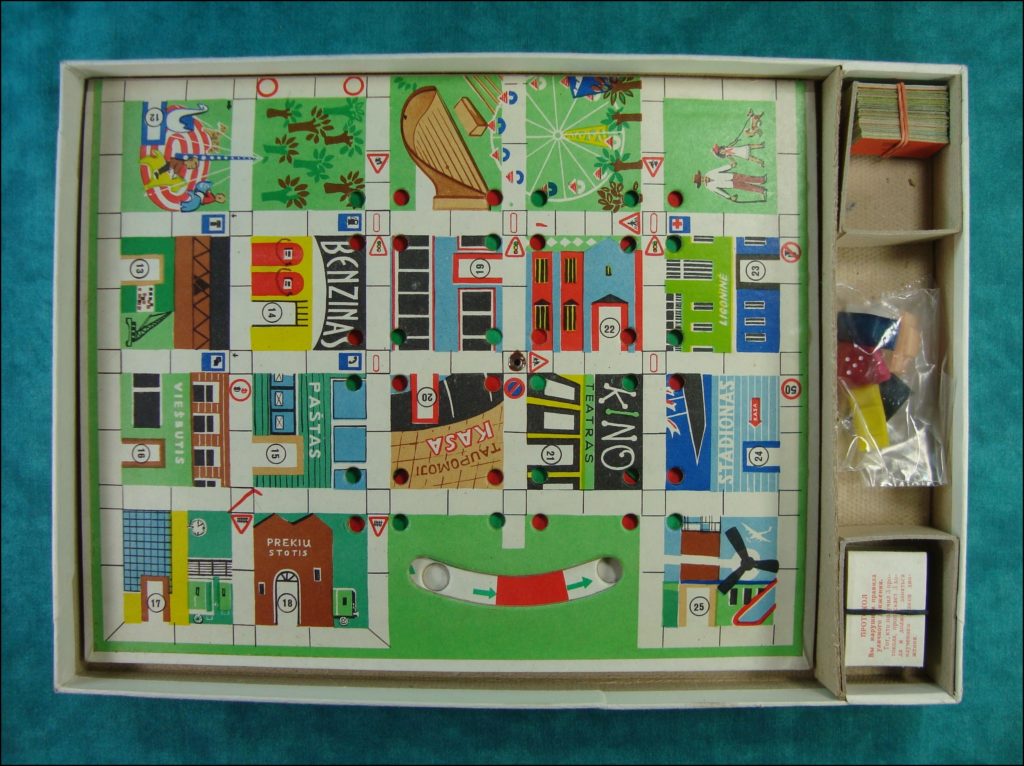 Brettspiel ; Board game ; Jeu de société ; 1978 ; Teisingai vairuok ! ; Lettonie ; URSS