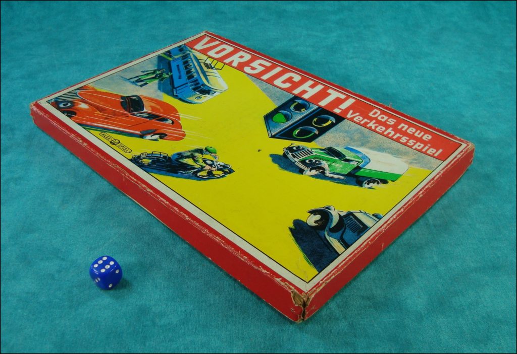 1940/50 ; Vorsicht ! ; Klee Spiel ; vintage car-themed board game ; ancien jeu de société automobile ; Antikes Brettspiel Thema Automobil ; 