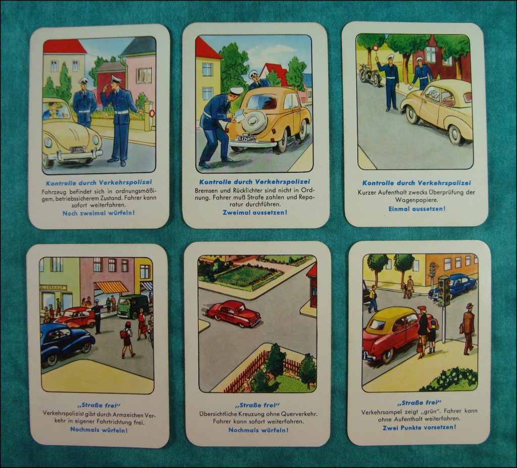 Kreuz und quer durch den Verkehr ; Aral ; Bernt Rösel ; Wagen Brettspiel ; vintage cars Board game ; Jeu de société automobile ; 