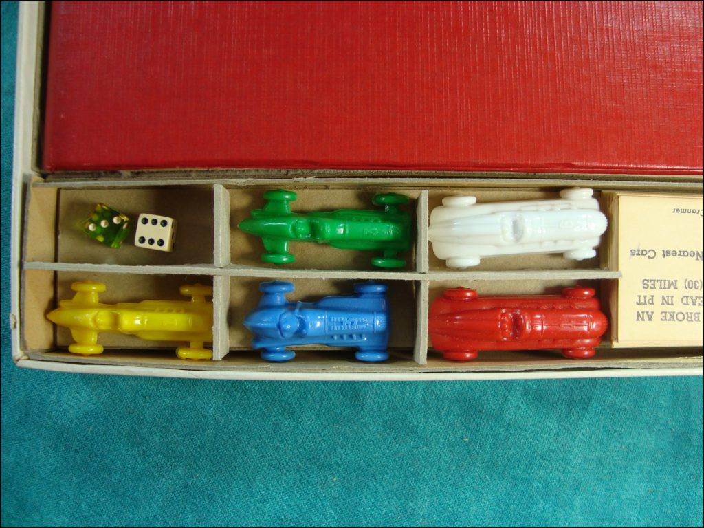 1954 ; Hot Rod game ; prototype ; Don Cranmer Prod ; vintage car-themed board game ; ancien jeu de société automobile ; Antikes Brettspiel Thema Automobil ; 