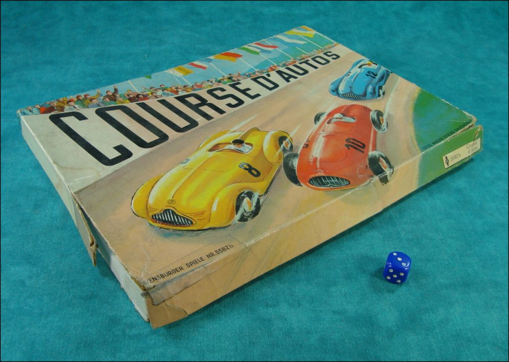  1950/55 ; Courses d'autos ; Otto Maier ; Ravensburger ; Porsche 356 ; vintage car board game ; ancien jeu de société automobile ; Antikes Brettspiel Thema Automobil ; 