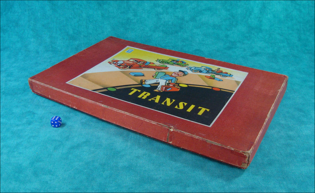  1930 1940 ; Transit ; Gräfe ; Das lustige Kraftfahrerspiel ; vintage car-themed board game ; ancien jeu de société automobile ; Antikes Brettspiel Thema Automobil ;