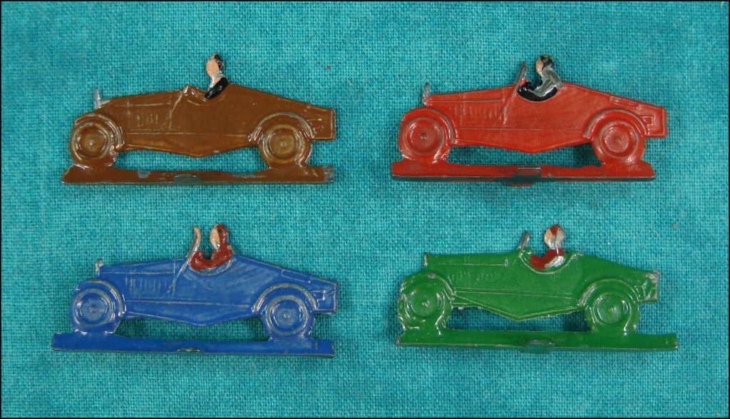 1935-40 - Verkehrszeichenspiel, Abel Klinger ; Bugatti type 35 ; vintage car-themed board game ; ancien jeu de société automobile ; Antikes Brettspiel Thema Automobil ; 
