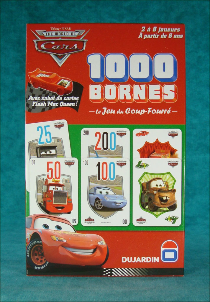 Mille Bornes Cars 1 ; Le jeu du coup-fourré ; vintage car-themed board game ; ancien jeu de société automobile ; Antikes Brettspiel Thema Automobil ; 