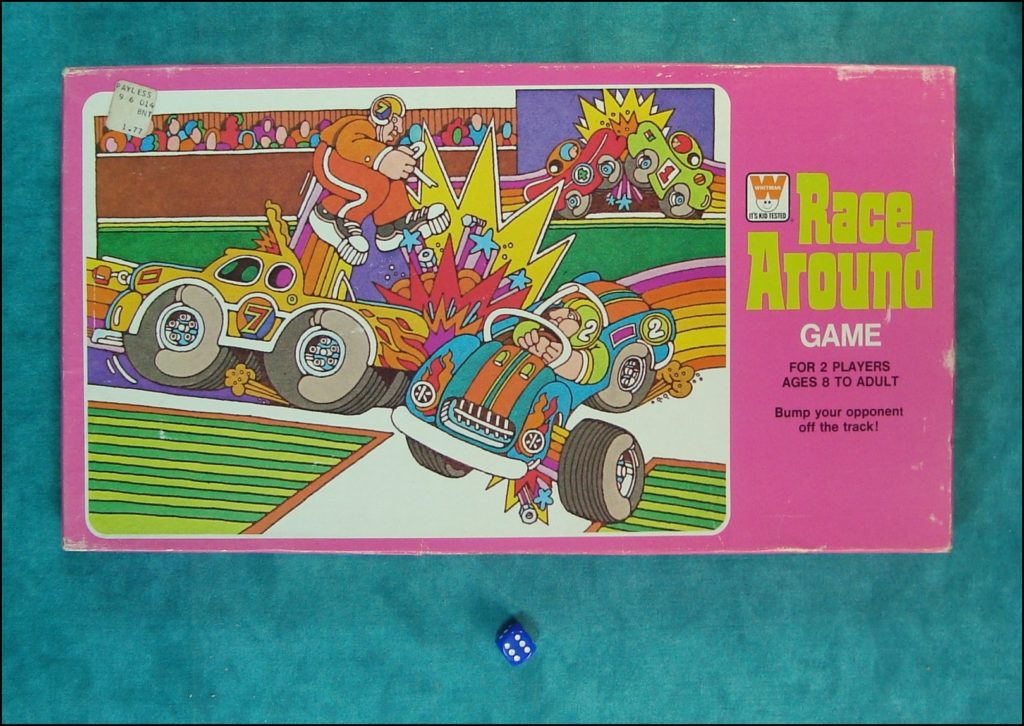  1975 ; Race Around Game ; Whitman ; Studebaker Commander Starlight ; vintage car-themed board game ; ancien jeu de société automobile ; Antikes Brettspiel Thema Automobil ; 